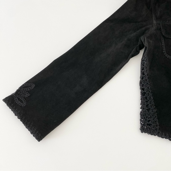 Danier Suede Jacket with Crochet Detail - Picture 6 of 8